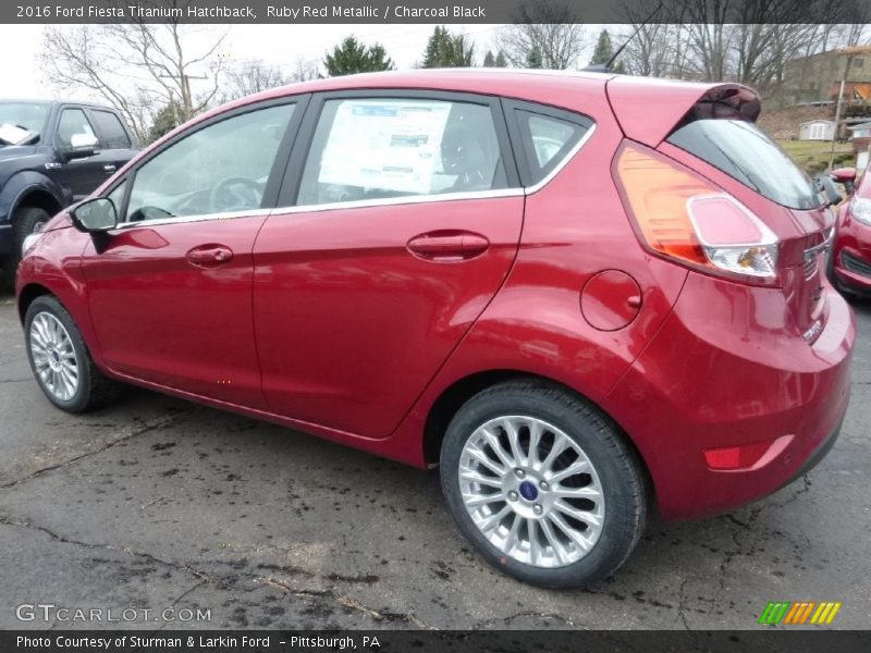 Ruby Red Metallic / Charcoal Black 2016 Ford Fiesta Titanium Hatchback