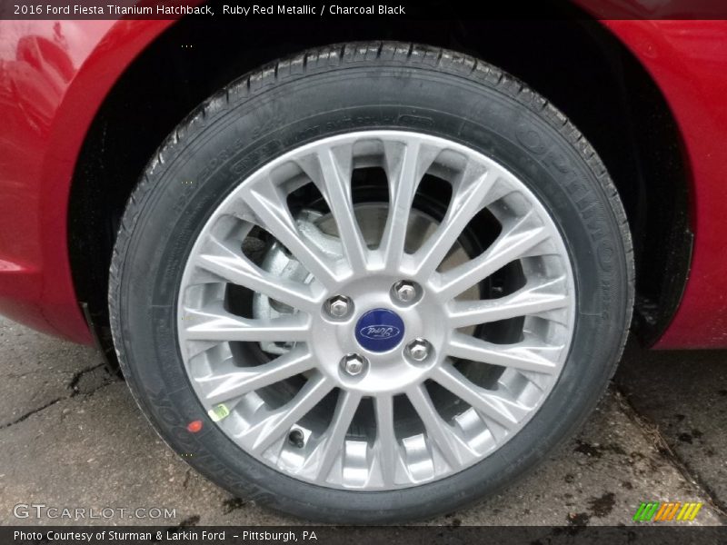 Ruby Red Metallic / Charcoal Black 2016 Ford Fiesta Titanium Hatchback