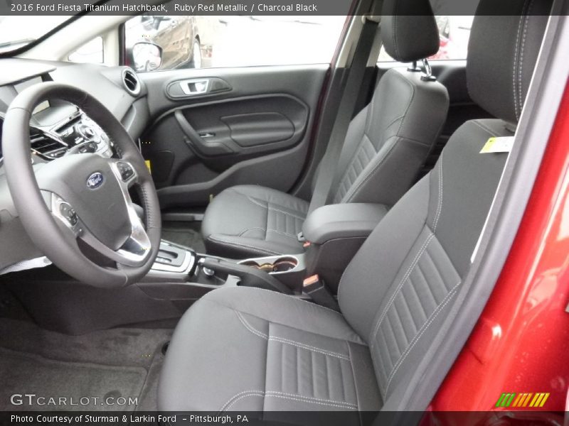 Ruby Red Metallic / Charcoal Black 2016 Ford Fiesta Titanium Hatchback