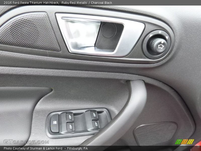 Ruby Red Metallic / Charcoal Black 2016 Ford Fiesta Titanium Hatchback