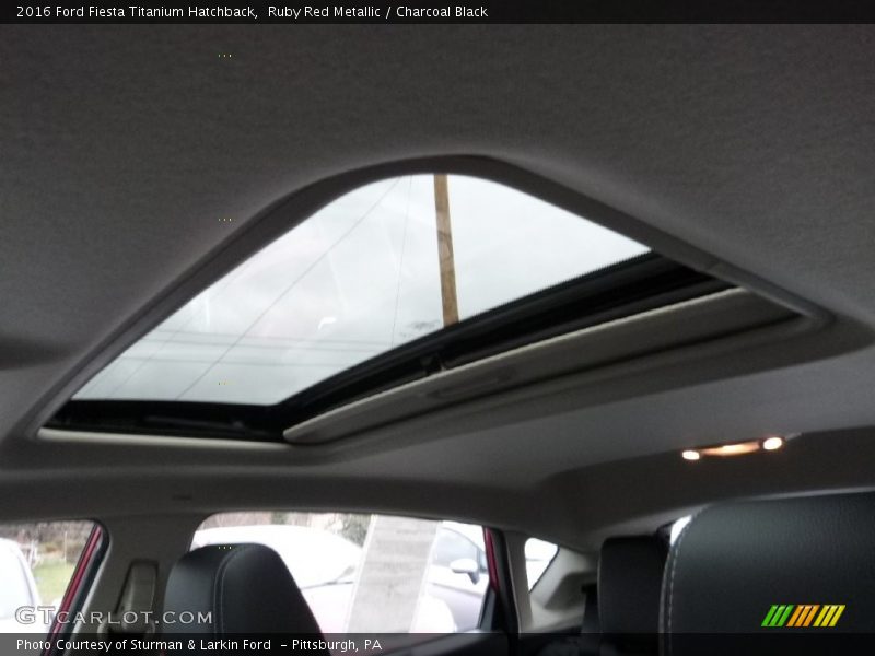 Ruby Red Metallic / Charcoal Black 2016 Ford Fiesta Titanium Hatchback