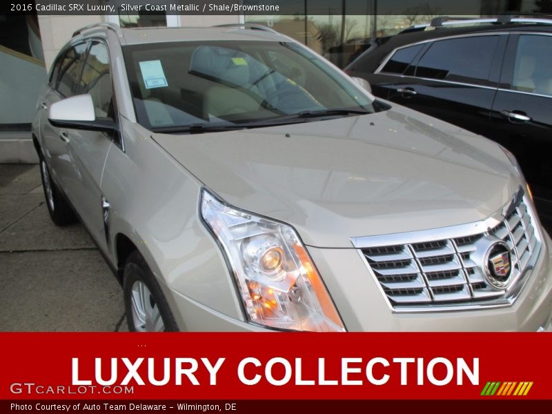 Silver Coast Metallic / Shale/Brownstone 2016 Cadillac SRX Luxury