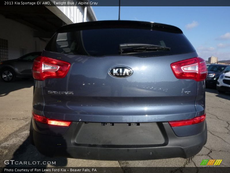 Twilight Blue / Alpine Gray 2013 Kia Sportage EX AWD