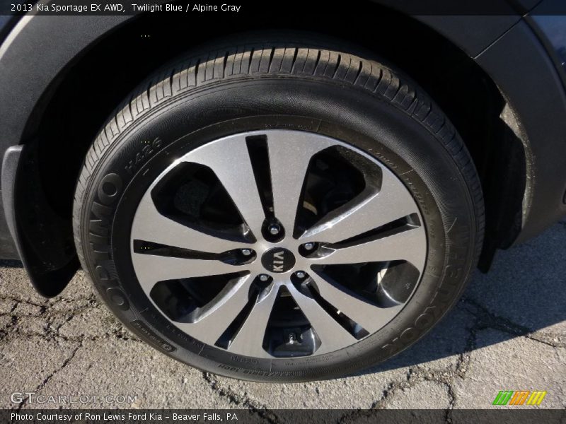 Twilight Blue / Alpine Gray 2013 Kia Sportage EX AWD
