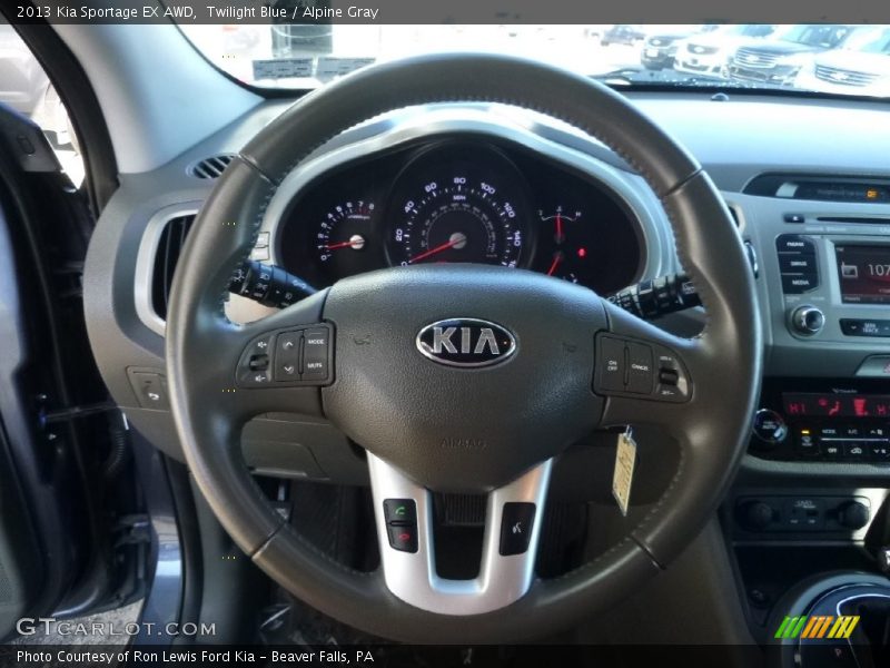 Twilight Blue / Alpine Gray 2013 Kia Sportage EX AWD