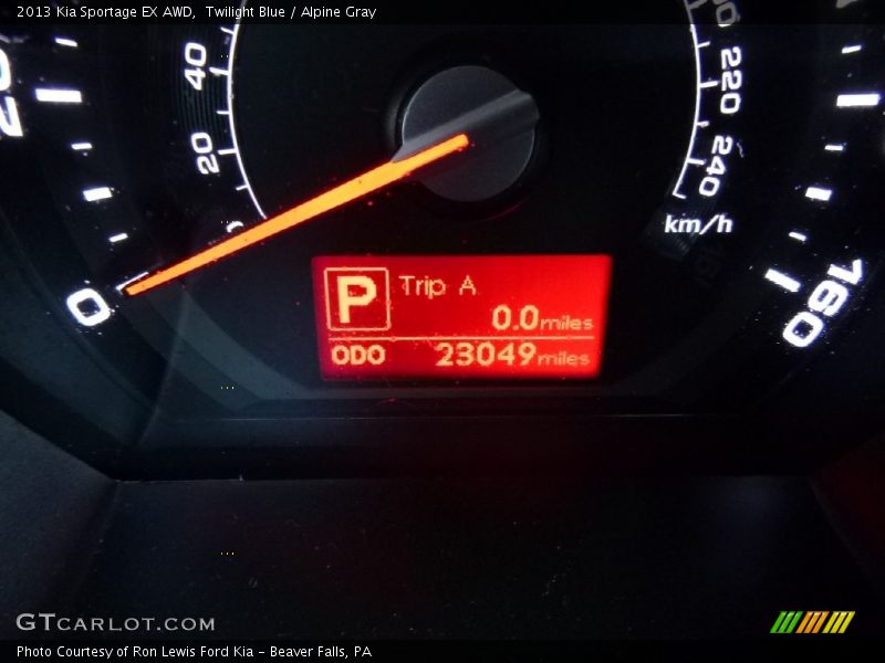Twilight Blue / Alpine Gray 2013 Kia Sportage EX AWD