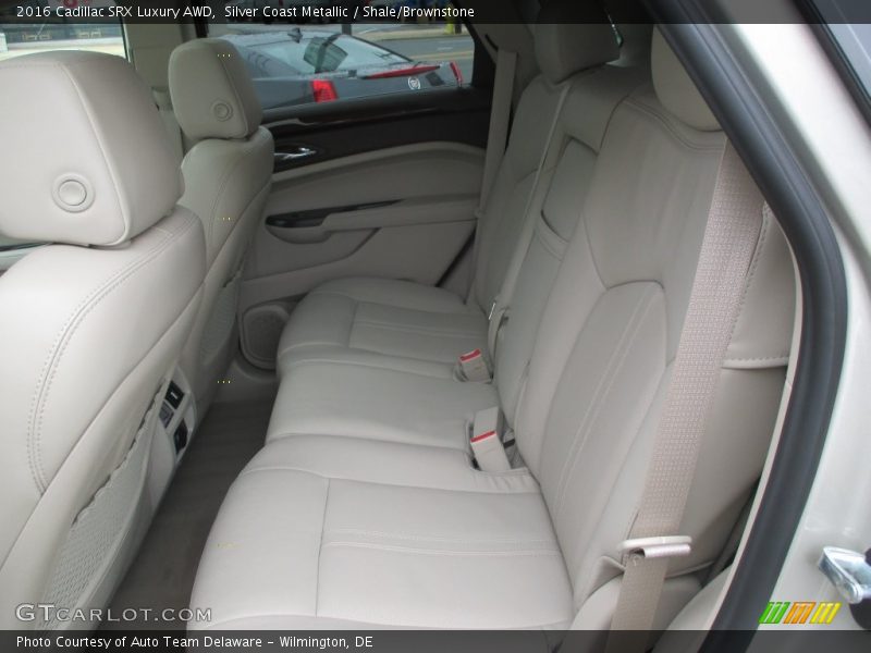 Silver Coast Metallic / Shale/Brownstone 2016 Cadillac SRX Luxury AWD