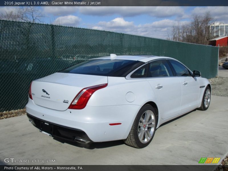 Glacier White Metallic / Jet/Jet 2016 Jaguar XJ L 3.0 AWD