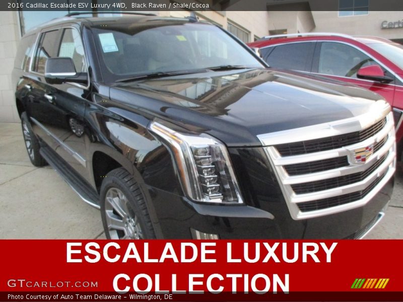 Black Raven / Shale/Cocoa 2016 Cadillac Escalade ESV Luxury 4WD