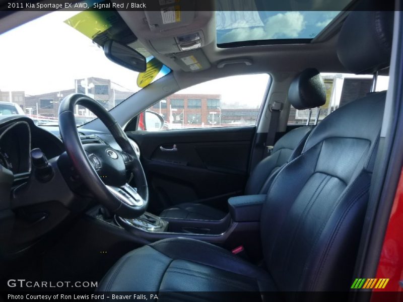 Signal Red / Black 2011 Kia Sportage EX AWD