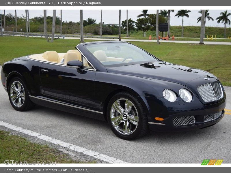 Dark Sapphire / Magnolia 2007 Bentley Continental GTC