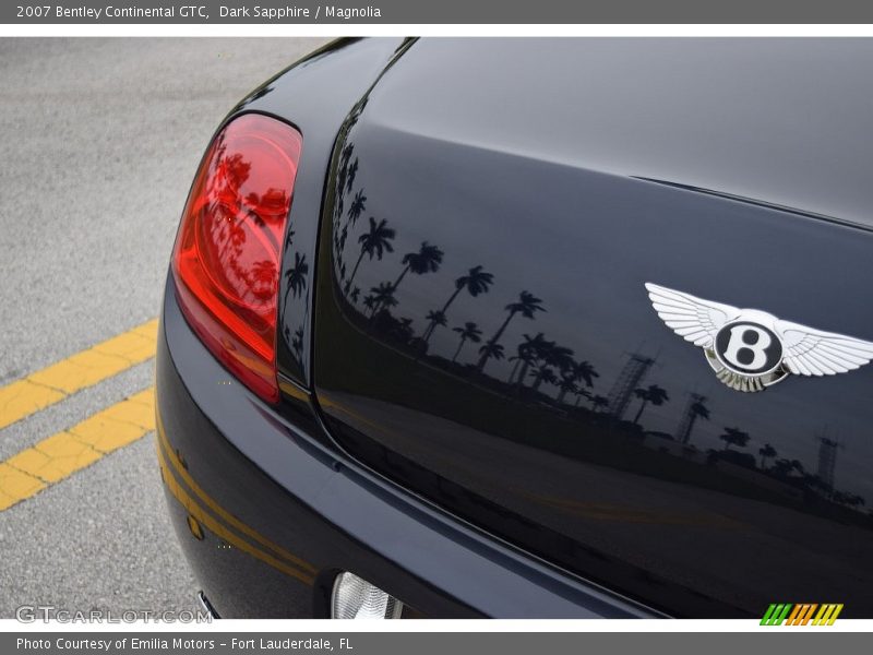 Dark Sapphire / Magnolia 2007 Bentley Continental GTC