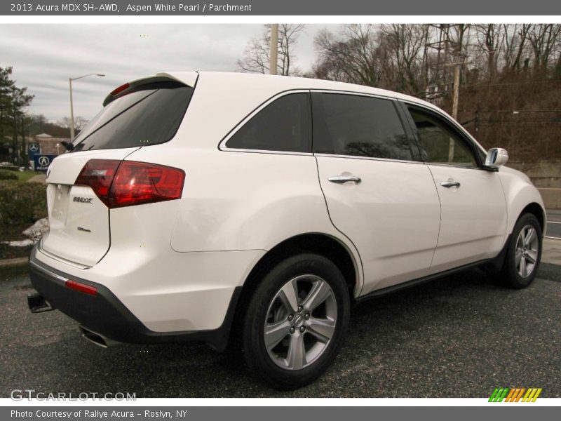 Aspen White Pearl / Parchment 2013 Acura MDX SH-AWD