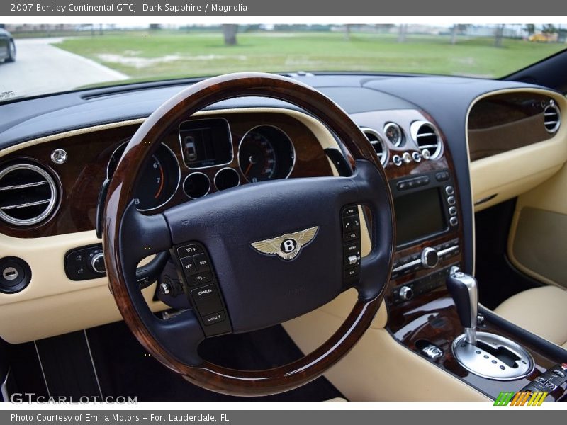 Dark Sapphire / Magnolia 2007 Bentley Continental GTC