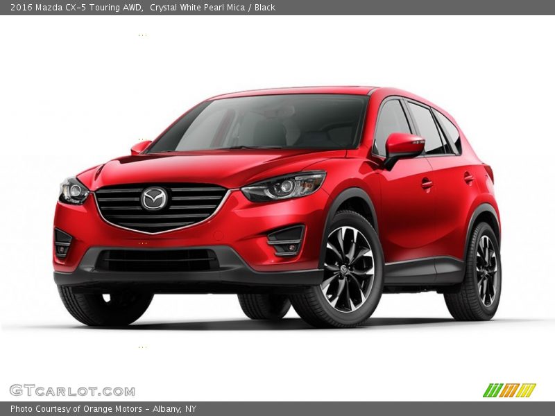 Crystal White Pearl Mica / Black 2016 Mazda CX-5 Touring AWD