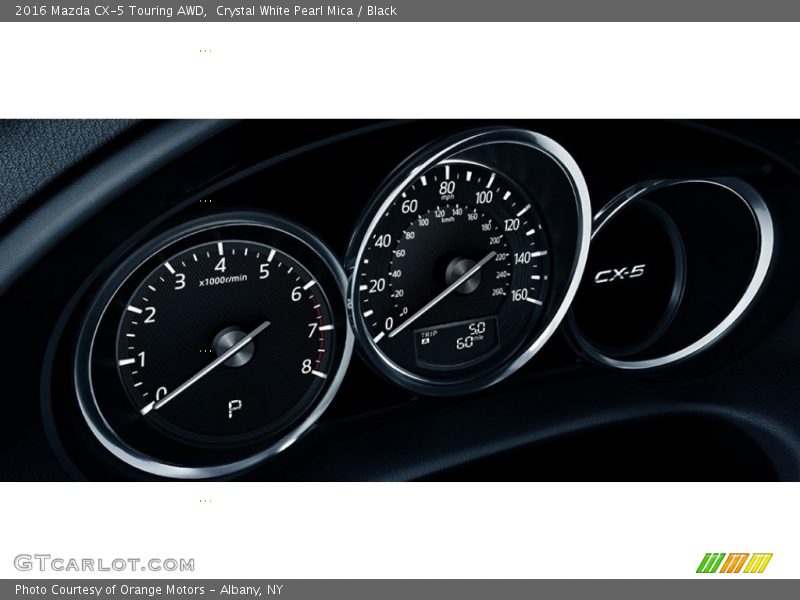 Crystal White Pearl Mica / Black 2016 Mazda CX-5 Touring AWD