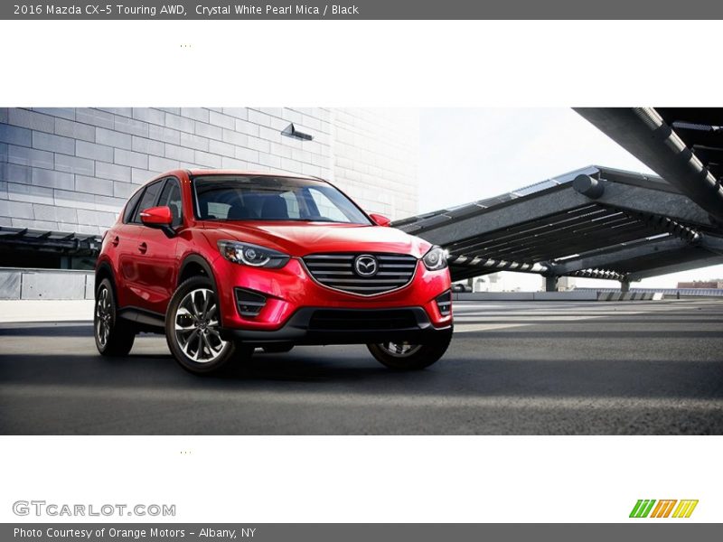 Crystal White Pearl Mica / Black 2016 Mazda CX-5 Touring AWD