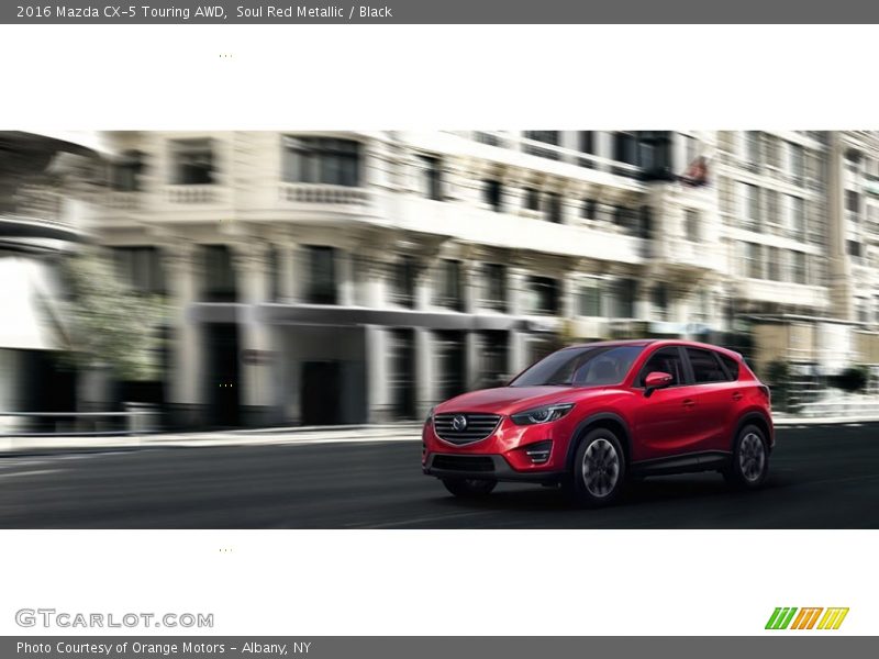 Soul Red Metallic / Black 2016 Mazda CX-5 Touring AWD