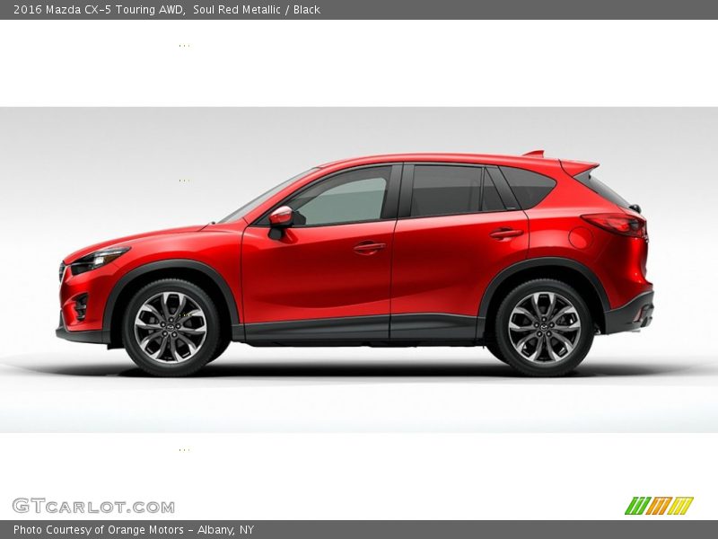 Soul Red Metallic / Black 2016 Mazda CX-5 Touring AWD