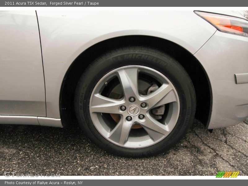 Forged Silver Pearl / Taupe 2011 Acura TSX Sedan