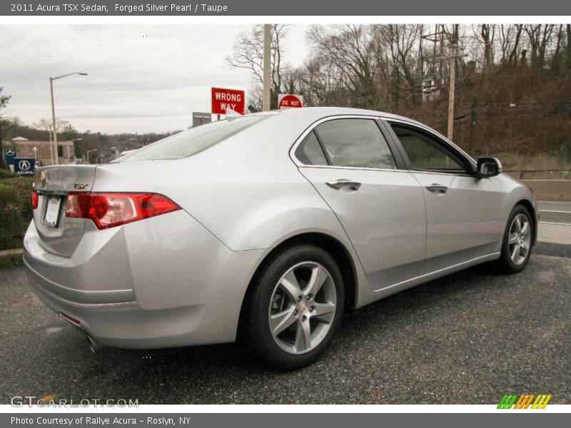 Forged Silver Pearl / Taupe 2011 Acura TSX Sedan