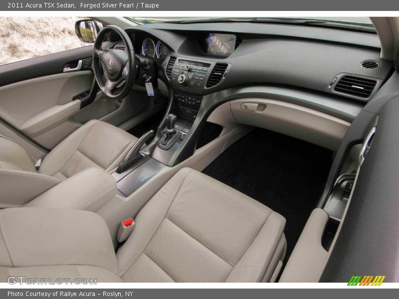 Forged Silver Pearl / Taupe 2011 Acura TSX Sedan