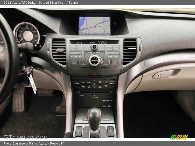 Forged Silver Pearl / Taupe 2011 Acura TSX Sedan