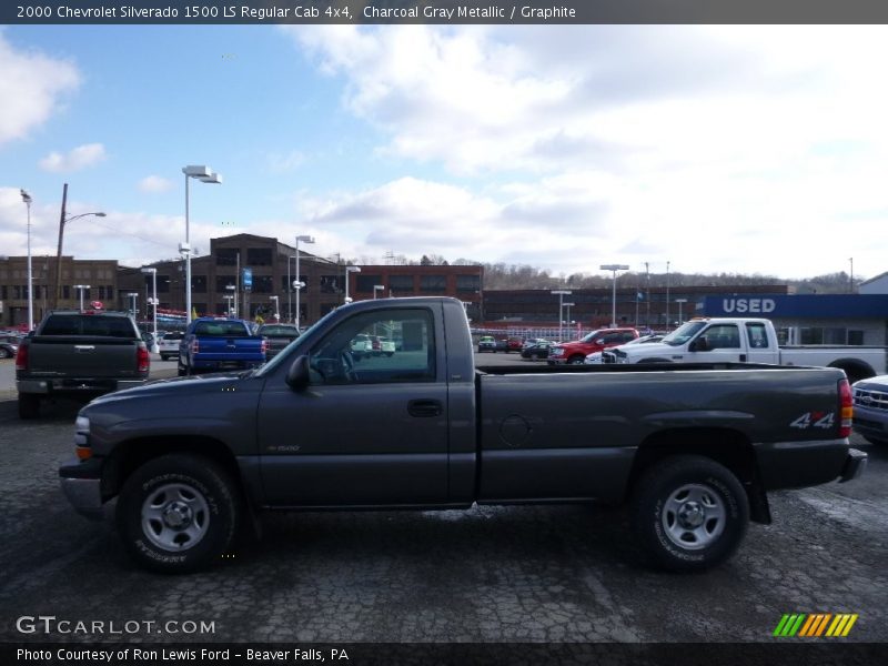 Charcoal Gray Metallic / Graphite 2000 Chevrolet Silverado 1500 LS Regular Cab 4x4