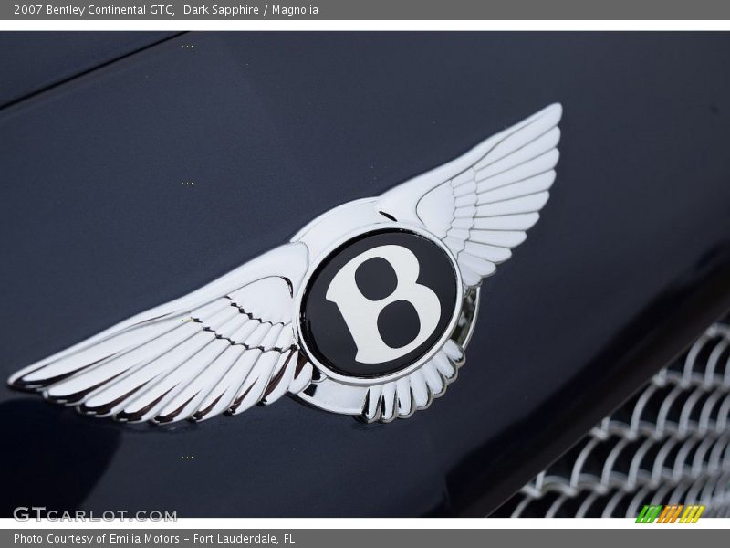 Dark Sapphire / Magnolia 2007 Bentley Continental GTC