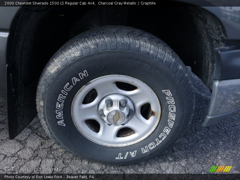 Charcoal Gray Metallic / Graphite 2000 Chevrolet Silverado 1500 LS Regular Cab 4x4