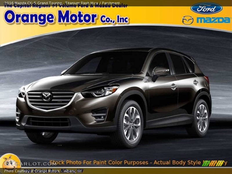 Titanium Flash Mica / Parchment 2016 Mazda CX-5 Grand Touring