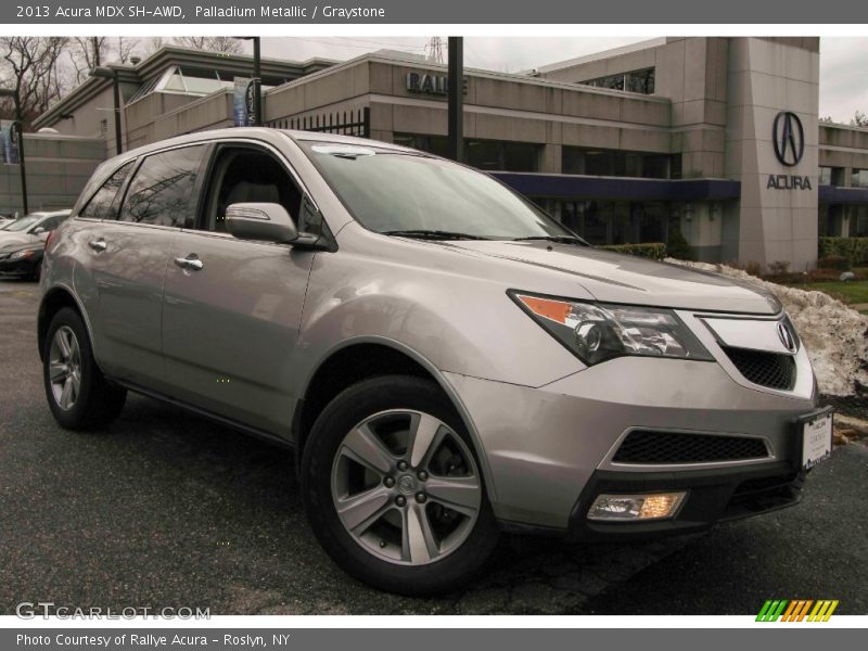 Palladium Metallic / Graystone 2013 Acura MDX SH-AWD