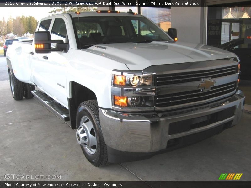 Summit White / Dark Ash/Jet Black 2016 Chevrolet Silverado 3500HD WT Crew Cab 4x4 Dual Rear Wheel
