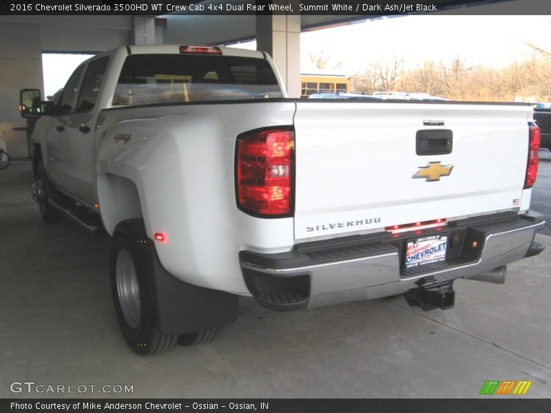Summit White / Dark Ash/Jet Black 2016 Chevrolet Silverado 3500HD WT Crew Cab 4x4 Dual Rear Wheel