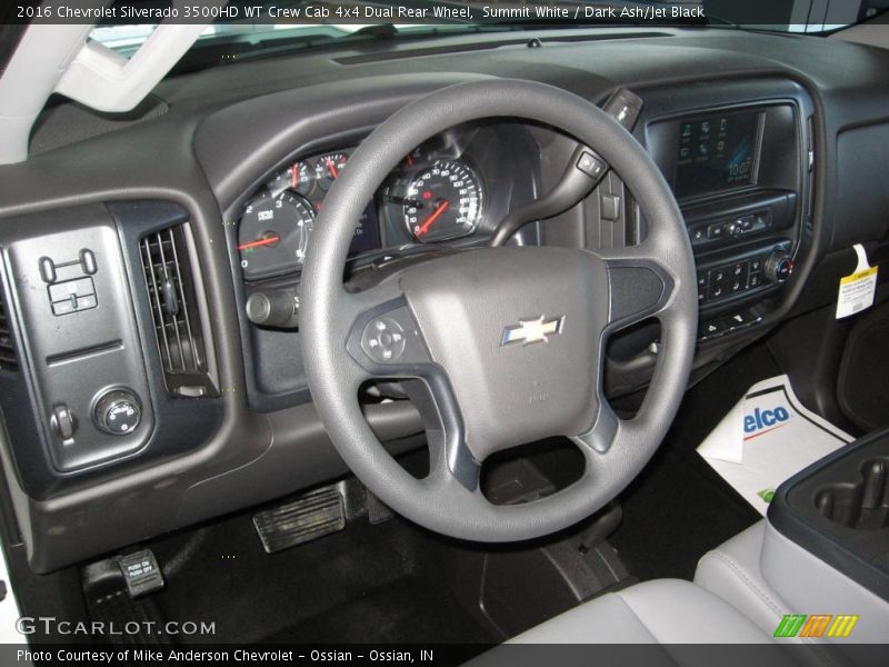 Summit White / Dark Ash/Jet Black 2016 Chevrolet Silverado 3500HD WT Crew Cab 4x4 Dual Rear Wheel