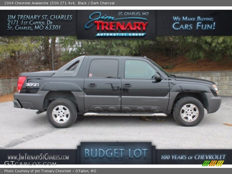 Black / Dark Charcoal 2004 Chevrolet Avalanche 1500 Z71 4x4