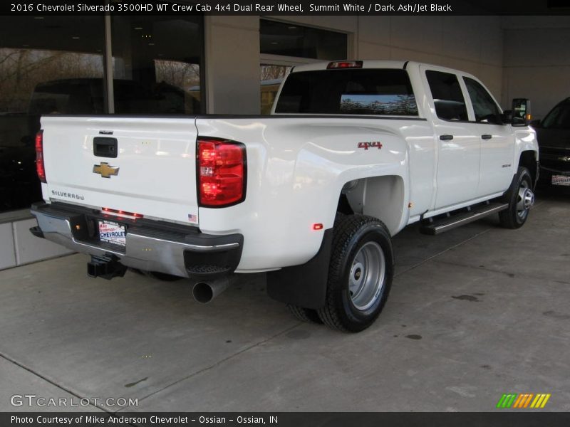 Summit White / Dark Ash/Jet Black 2016 Chevrolet Silverado 3500HD WT Crew Cab 4x4 Dual Rear Wheel