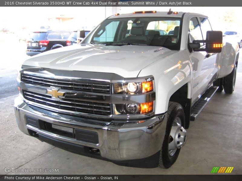 Front 3/4 View of 2016 Silverado 3500HD WT Crew Cab 4x4 Dual Rear Wheel