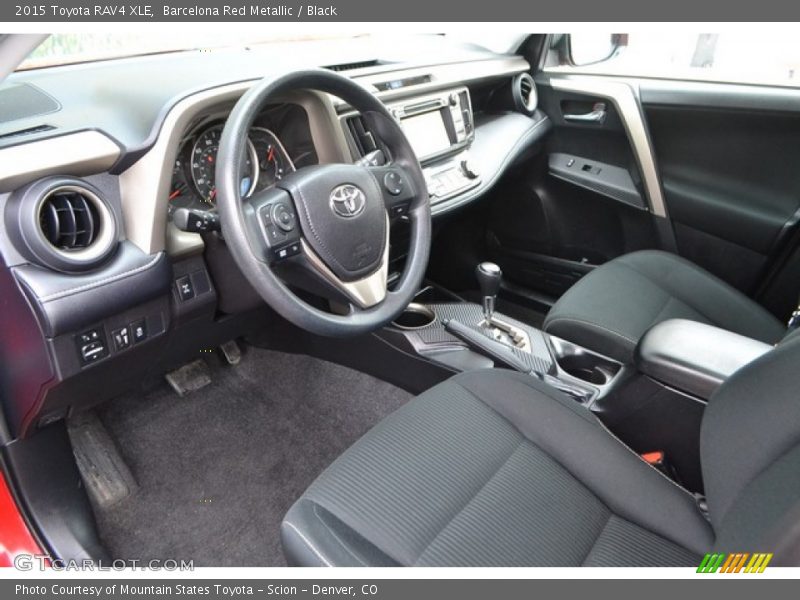 Barcelona Red Metallic / Black 2015 Toyota RAV4 XLE