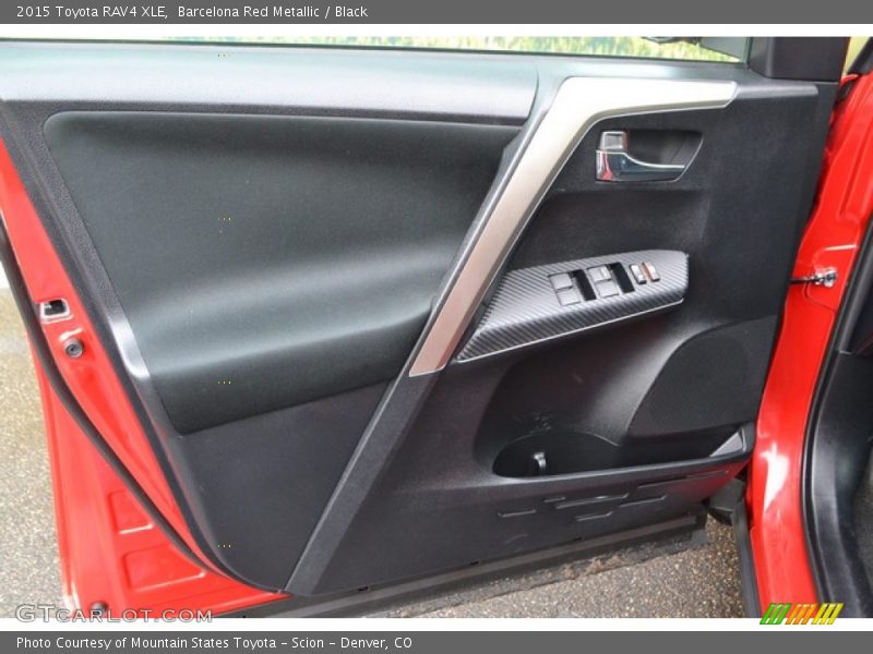 Barcelona Red Metallic / Black 2015 Toyota RAV4 XLE