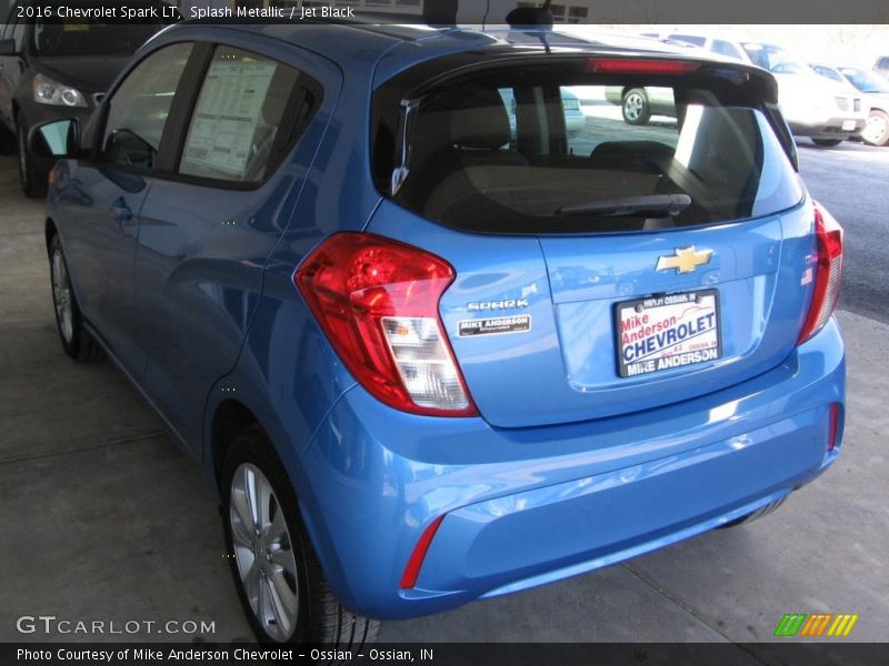 Splash Metallic / Jet Black 2016 Chevrolet Spark LT