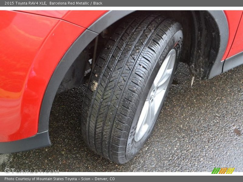 Barcelona Red Metallic / Black 2015 Toyota RAV4 XLE