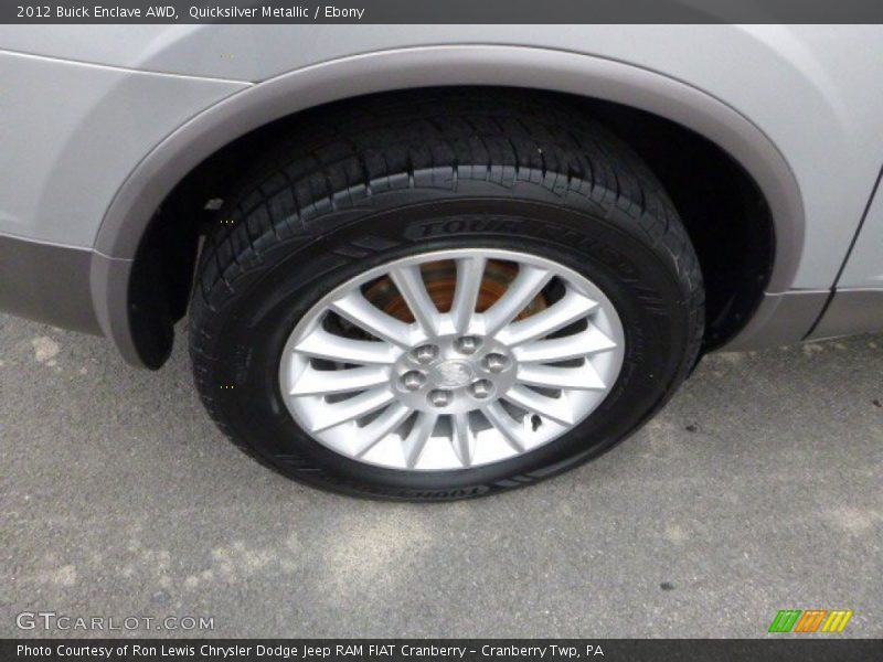 Quicksilver Metallic / Ebony 2012 Buick Enclave AWD