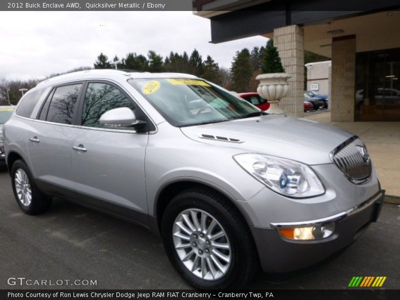 Quicksilver Metallic / Ebony 2012 Buick Enclave AWD
