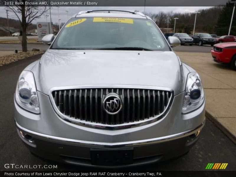 Quicksilver Metallic / Ebony 2012 Buick Enclave AWD