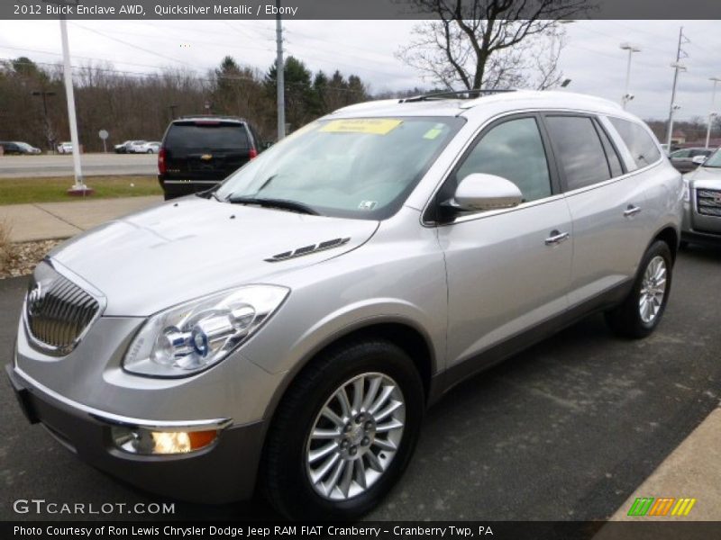 Quicksilver Metallic / Ebony 2012 Buick Enclave AWD