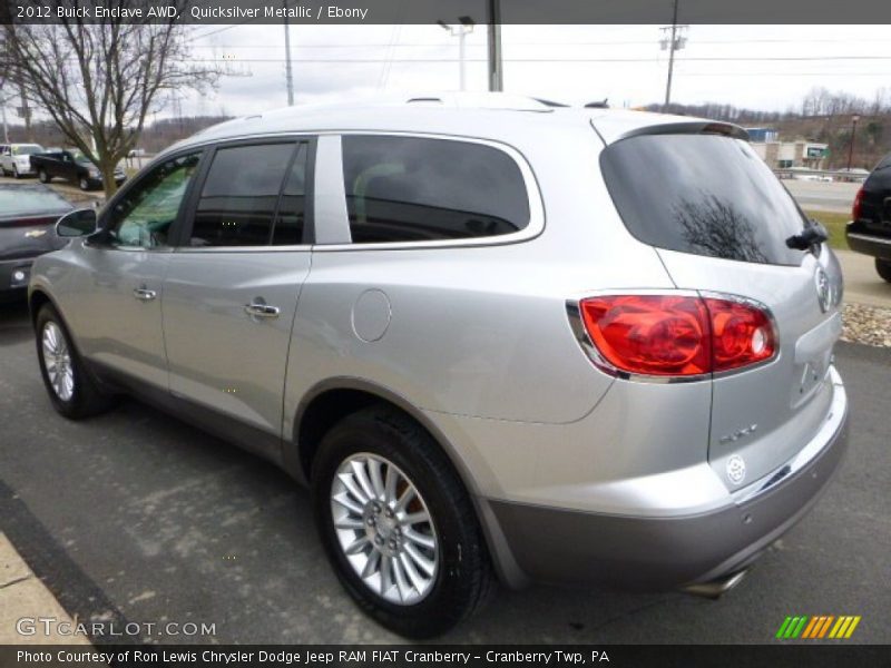 Quicksilver Metallic / Ebony 2012 Buick Enclave AWD
