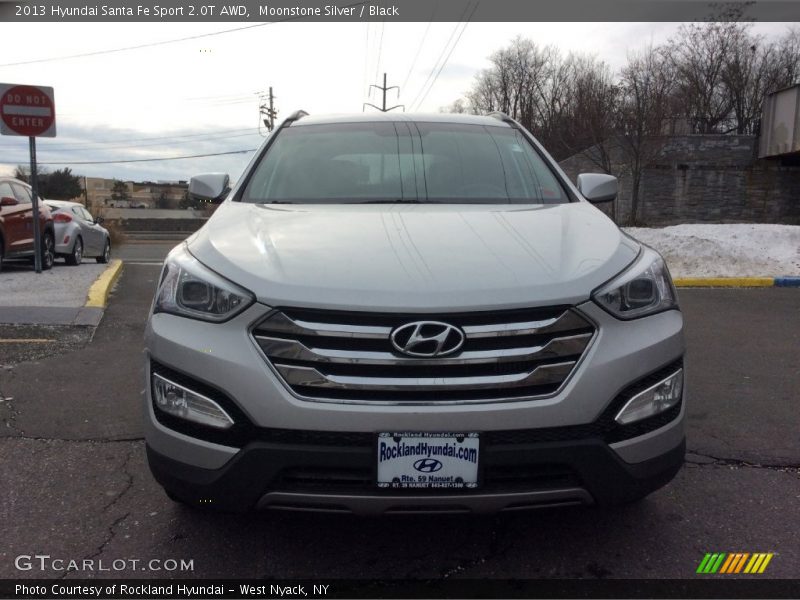 Moonstone Silver / Black 2013 Hyundai Santa Fe Sport 2.0T AWD