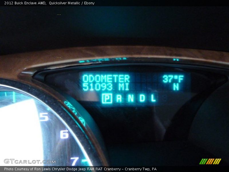 Quicksilver Metallic / Ebony 2012 Buick Enclave AWD