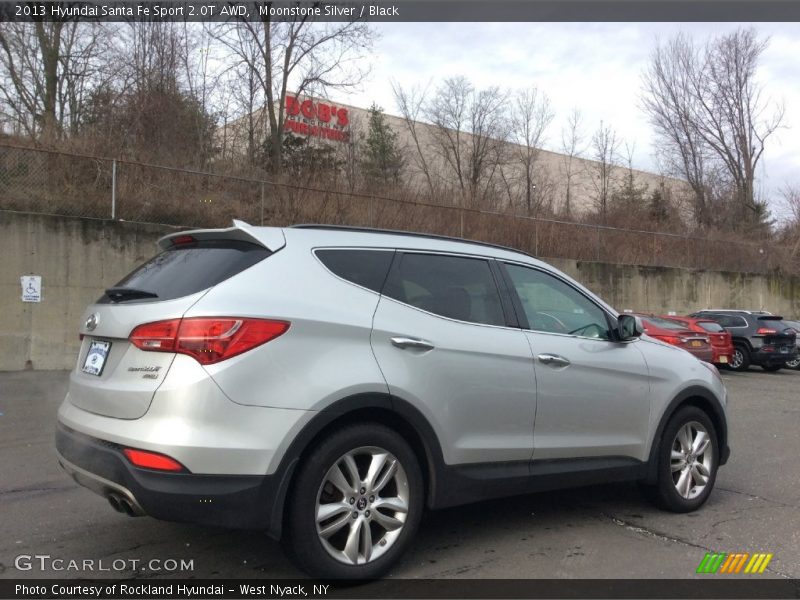 Moonstone Silver / Black 2013 Hyundai Santa Fe Sport 2.0T AWD